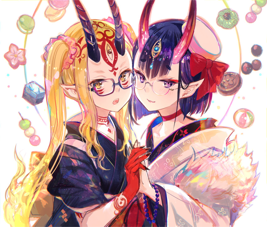 shuten douji and ibaraki douji (fate and 1 more) drawn by fuzichoco