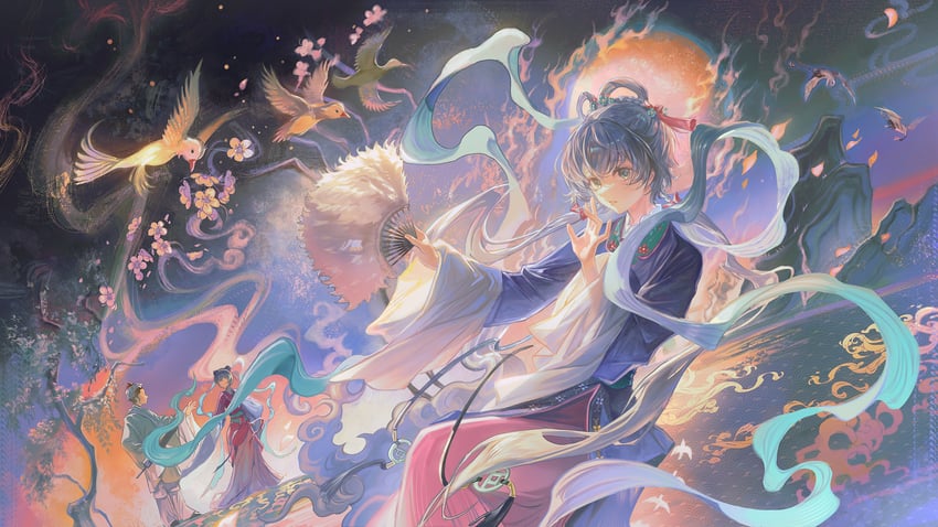 luo tianyi (vocaloid and 1 more) drawn by cangchen