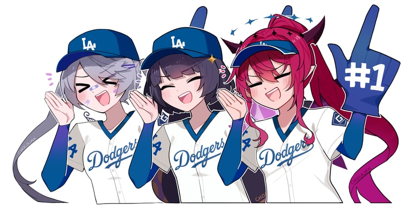 ninomae ina'nis, irys, and koseki bijou (hololive and 2 more) drawn by chocojax