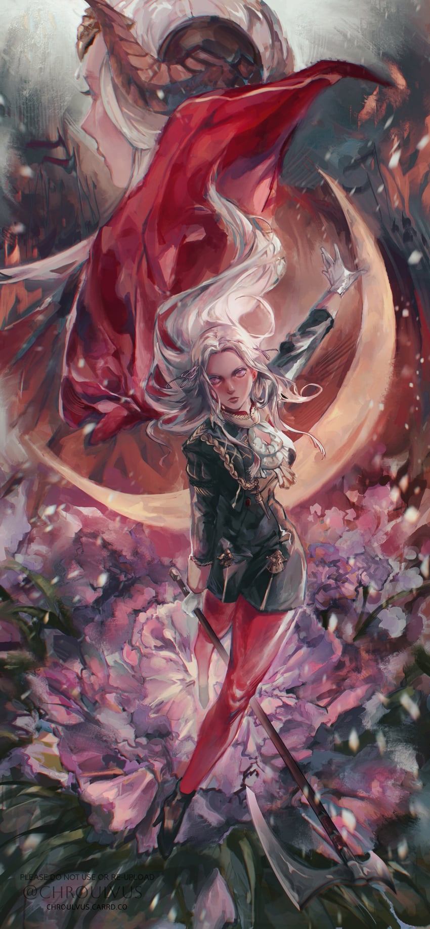 edelgard von hresvelg (fire emblem and 1 more) drawn by chroulvus