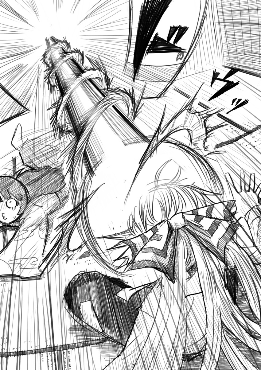 fujiwara no mokou and houraisan kaguya (touhou) drawn by chahashiraozen