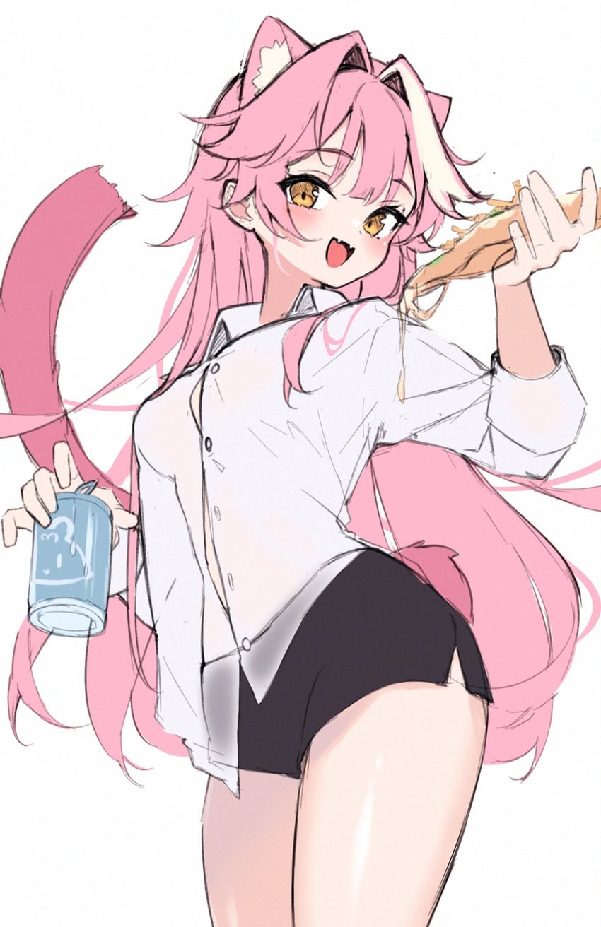 raora panthera (hololive and 1 more) drawn by kuri_(animejpholic)