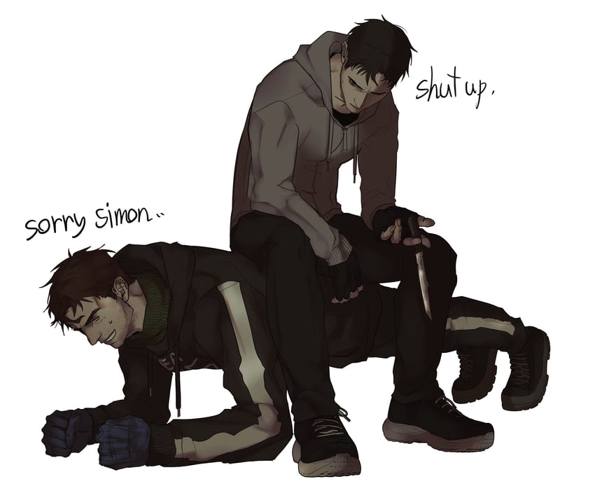 simon henriksson and david leatherhoff (cry of fear and 1 more) drawn by ju-san