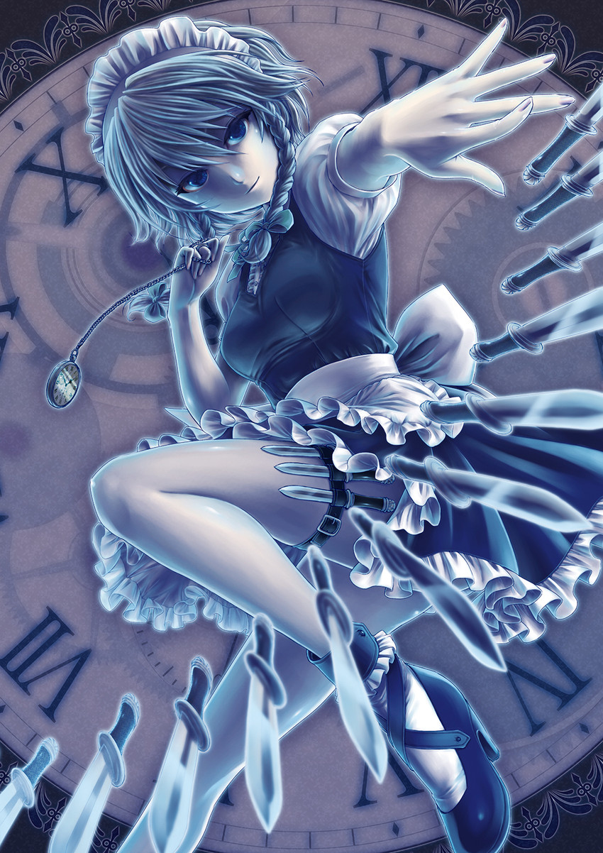 izayoi sakuya (touhou) drawn by kageharu