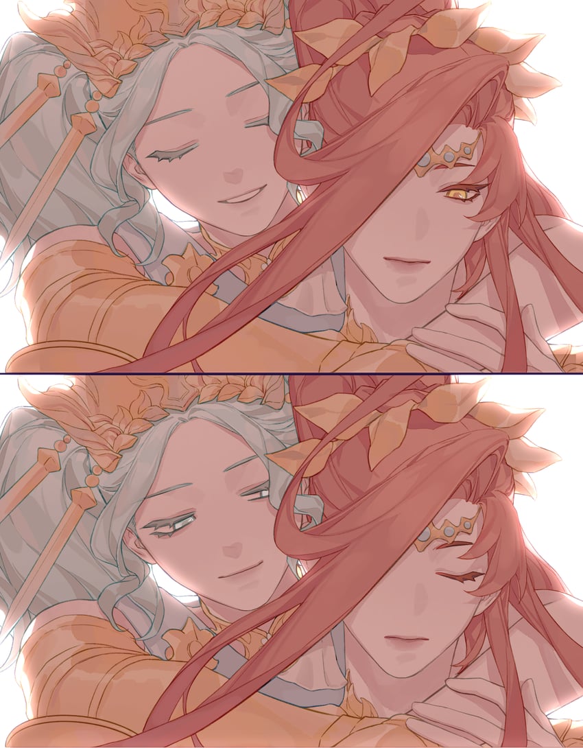 menphina and azeyma (final fantasy and 1 more) drawn by wo_dou_gao_shi'er_shennu
