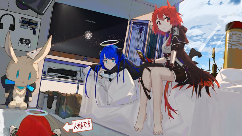 mostima and fiammetta (arknights and 2 more) drawn by airnery