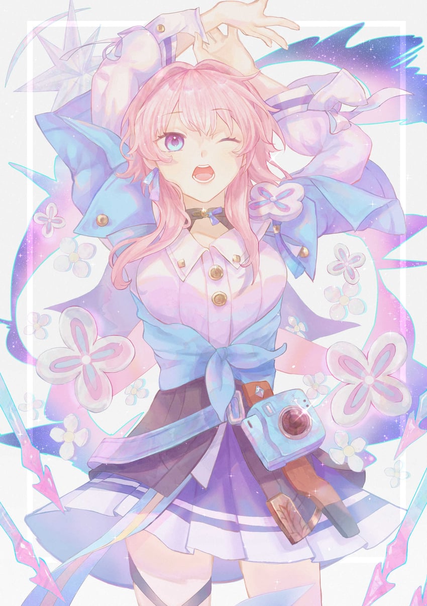 march 7th (honkai and 1 more) drawn by miko_mo