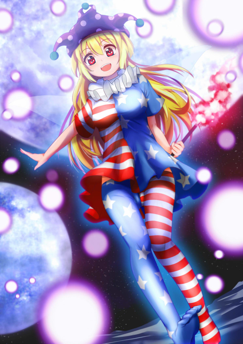 clownpiece (touhou) drawn by caibao_return