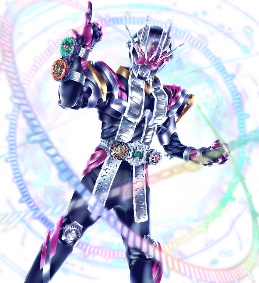 kamen rider zi-o and kamen rider zi-o ii (kamen rider and 1 more) drawn by kuzurx
