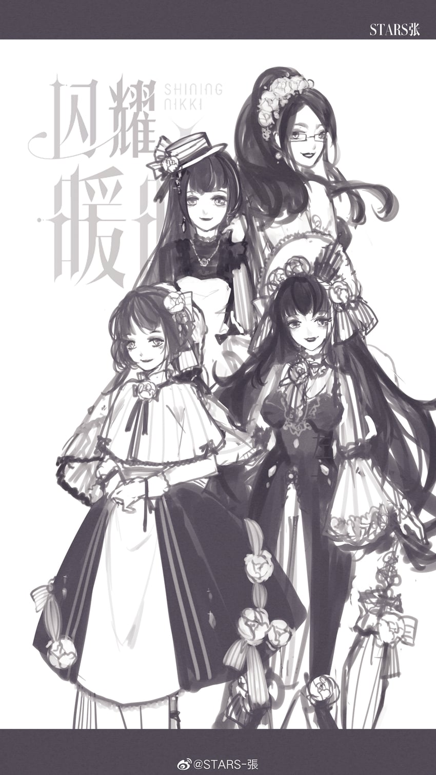 nikki, lilith, yexiao, and zoey (nikki and 1 more) drawn by stars_zhangzhang