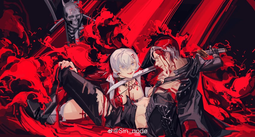 dante and vergil (devil may cry and 1 more) drawn by sin_node