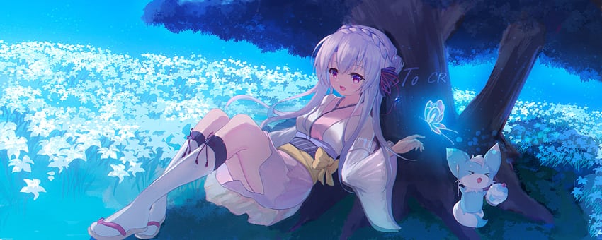 sorakado ao and inari (summer pockets) drawn by shiki_hamaguri