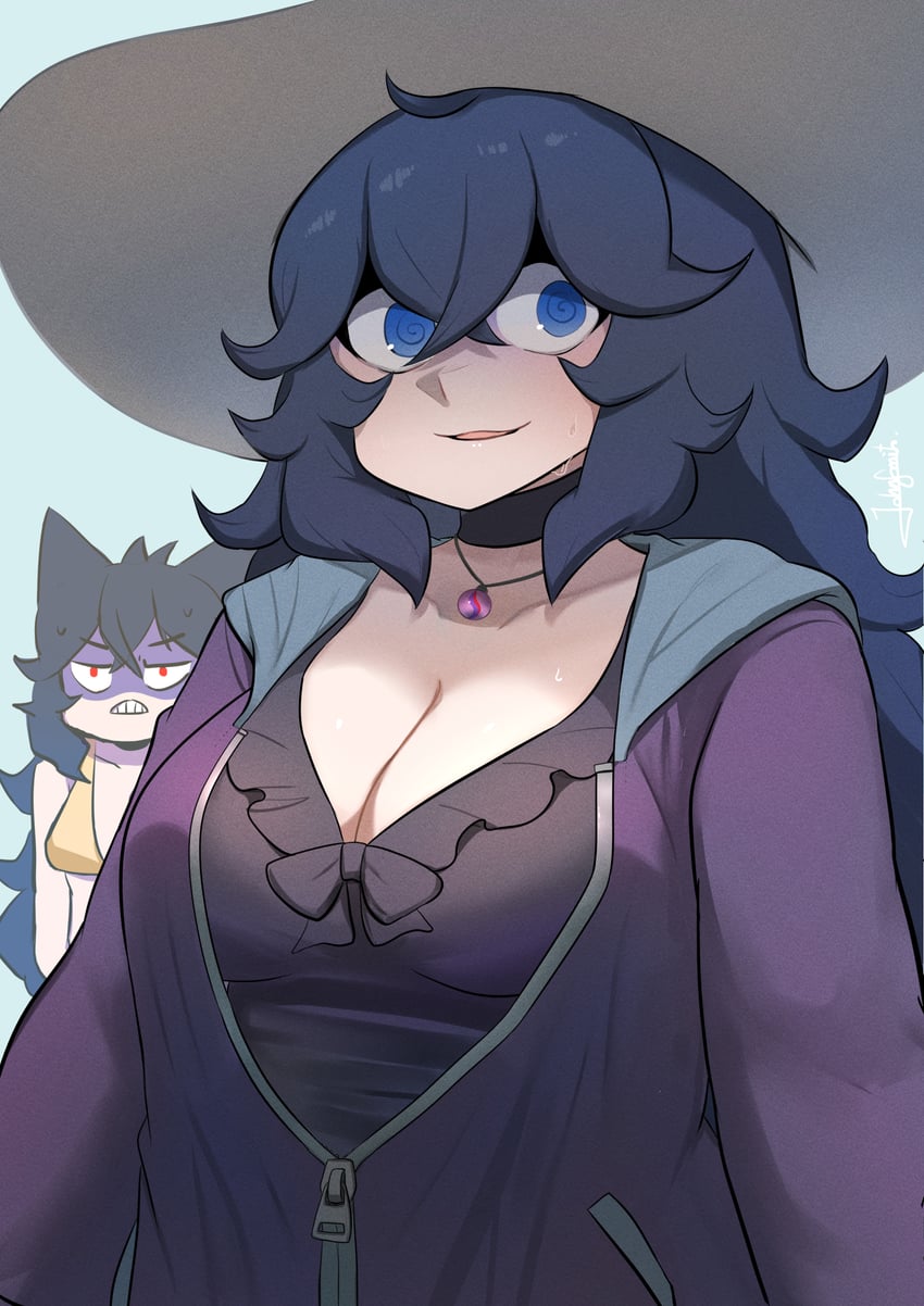 hex maniac and gengar (pokemon and 1 more) drawn by john_(a2556349)