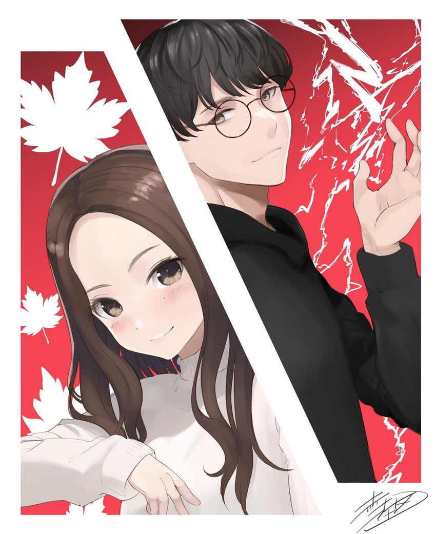 tyson ngo and kaede shymko (real life) drawn by akasaka_aka