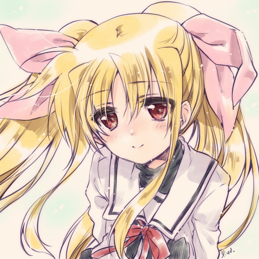 fate testarossa (lyrical nanoha and 1 more) drawn by kuroi_mimei