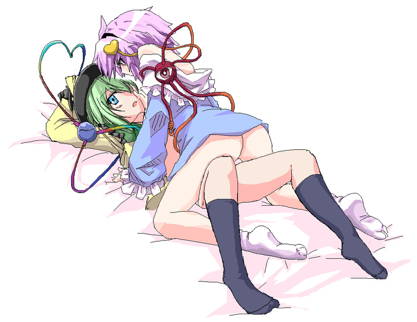komeiji koishi and komeiji satori (touhou) drawn by gisyo