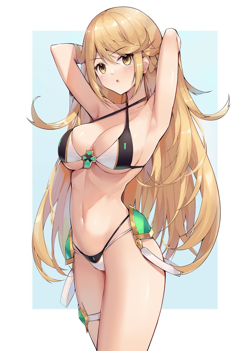 mythra (xenoblade chronicles and 1 more) drawn by eol_9