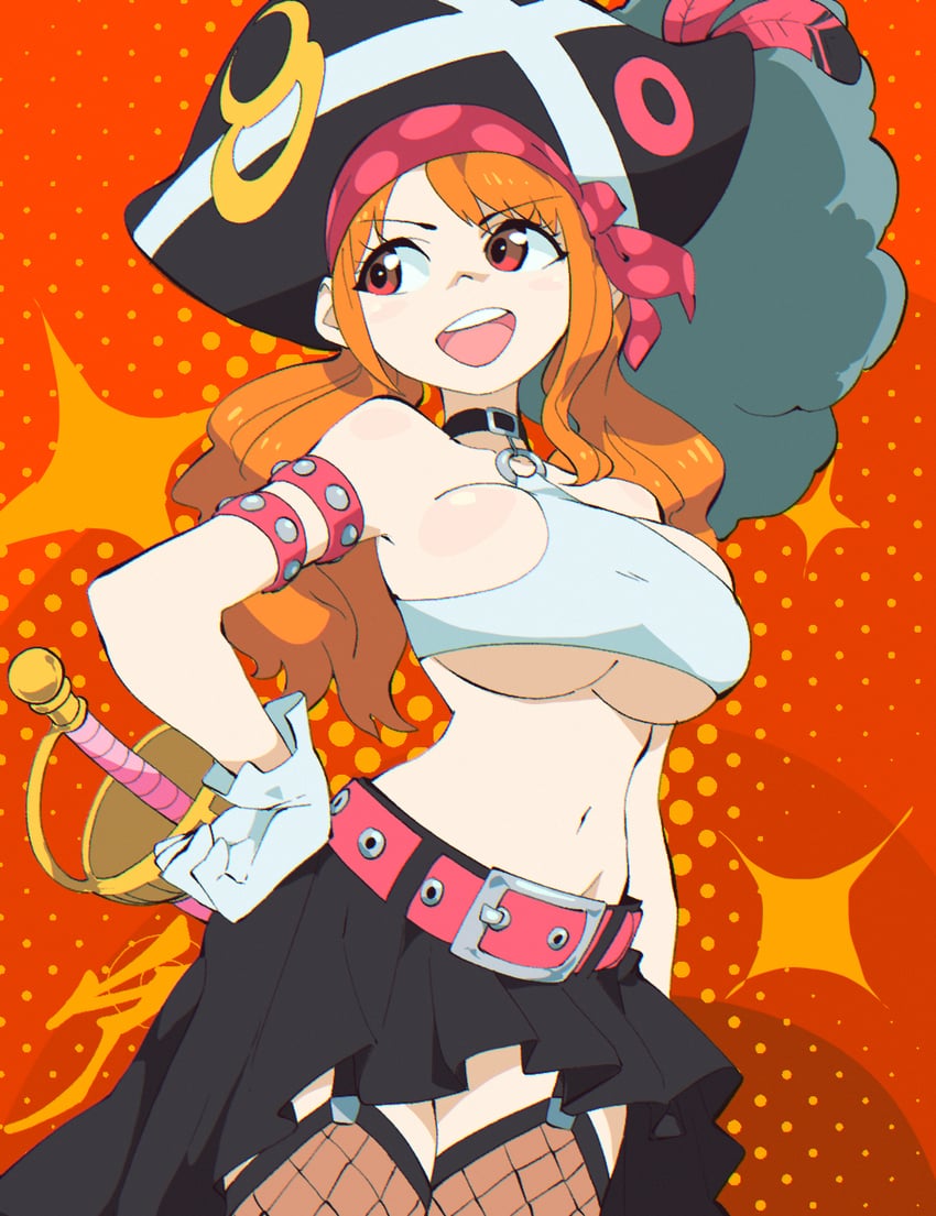 nami (one piece and 1 more) drawn by aetherion