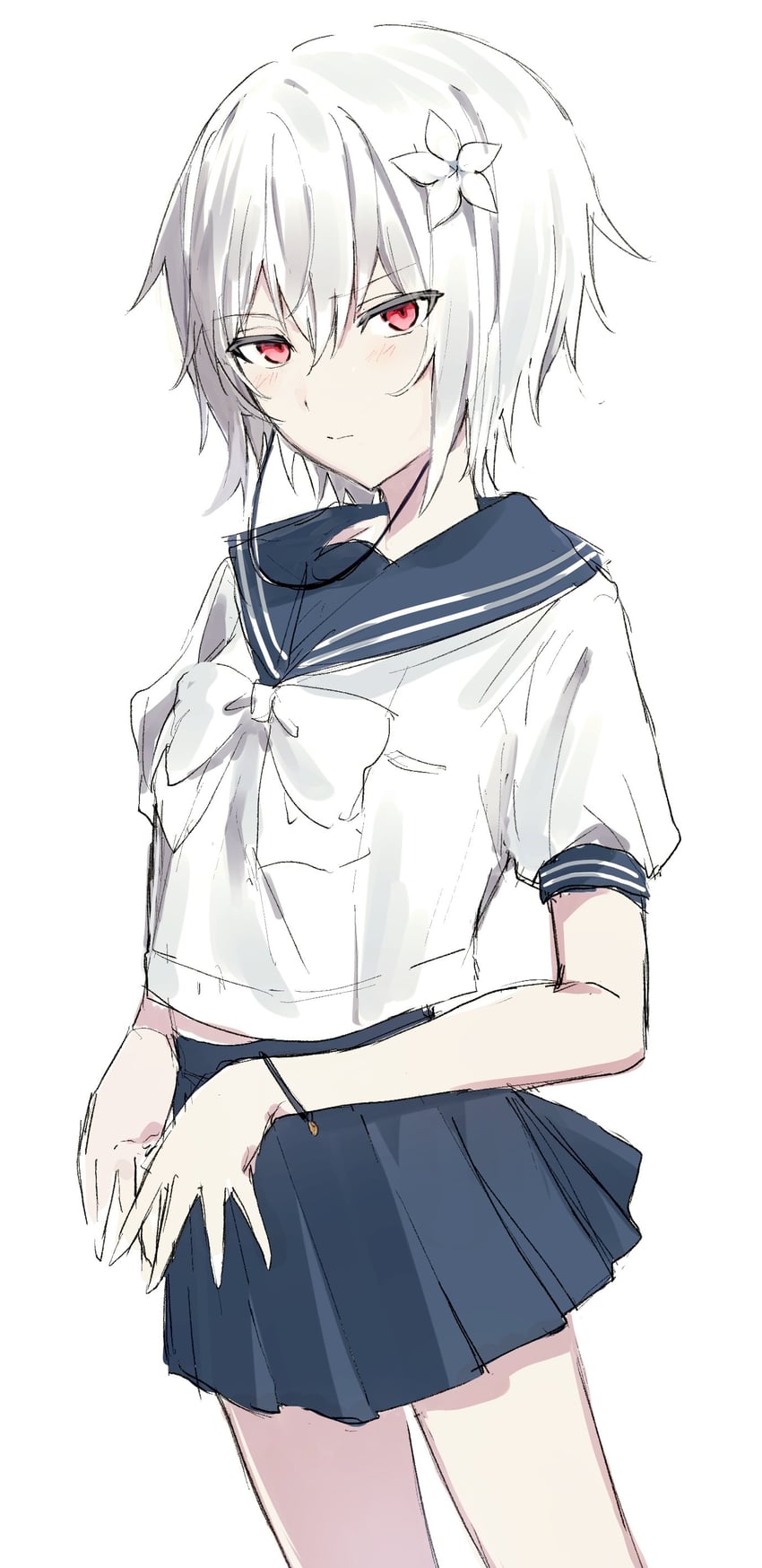 accelerator and suzushina yuriko (toaru majutsu no index) drawn by haru_(eharuru_32)