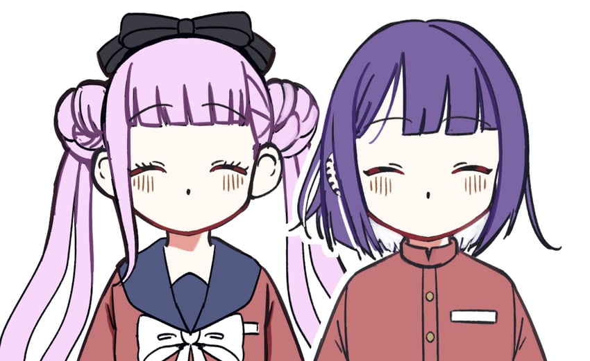 tsukumo kako and tsukumo ima (the hundred line -last defense academy-) drawn by nayka1611