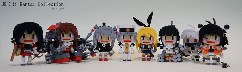admiral, shimakaze, akagi, amatsukaze, yamato, and 3 more (kantai collection) drawn by mike_vd