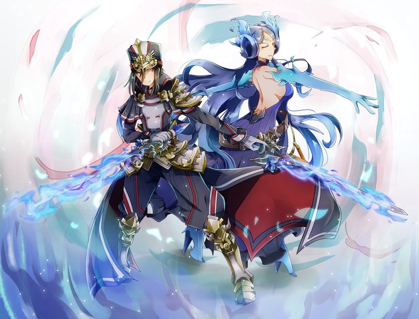 morag ladair and brighid (xenoblade chronicles and 1 more) drawn by hikouki_(umiko003)