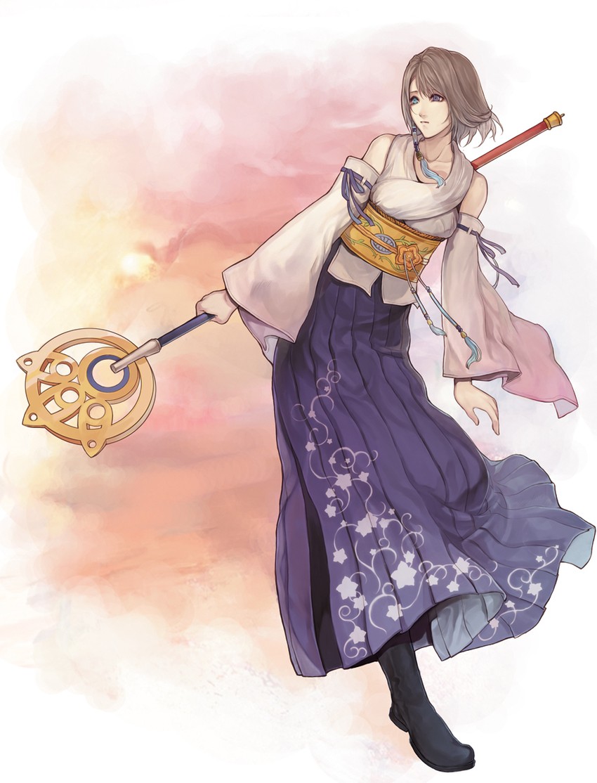 yuna (final fantasy and 1 more) drawn by kllsiren