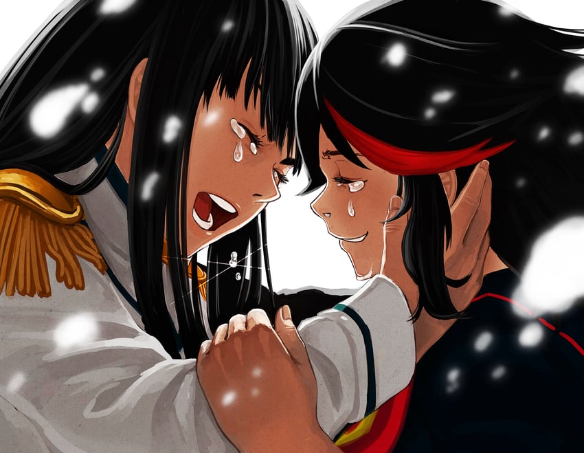 matoi ryuuko, senketsu, kiryuuin satsuki, and junketsu (kill la kill) drawn by yue_(tada_no_saboten)
