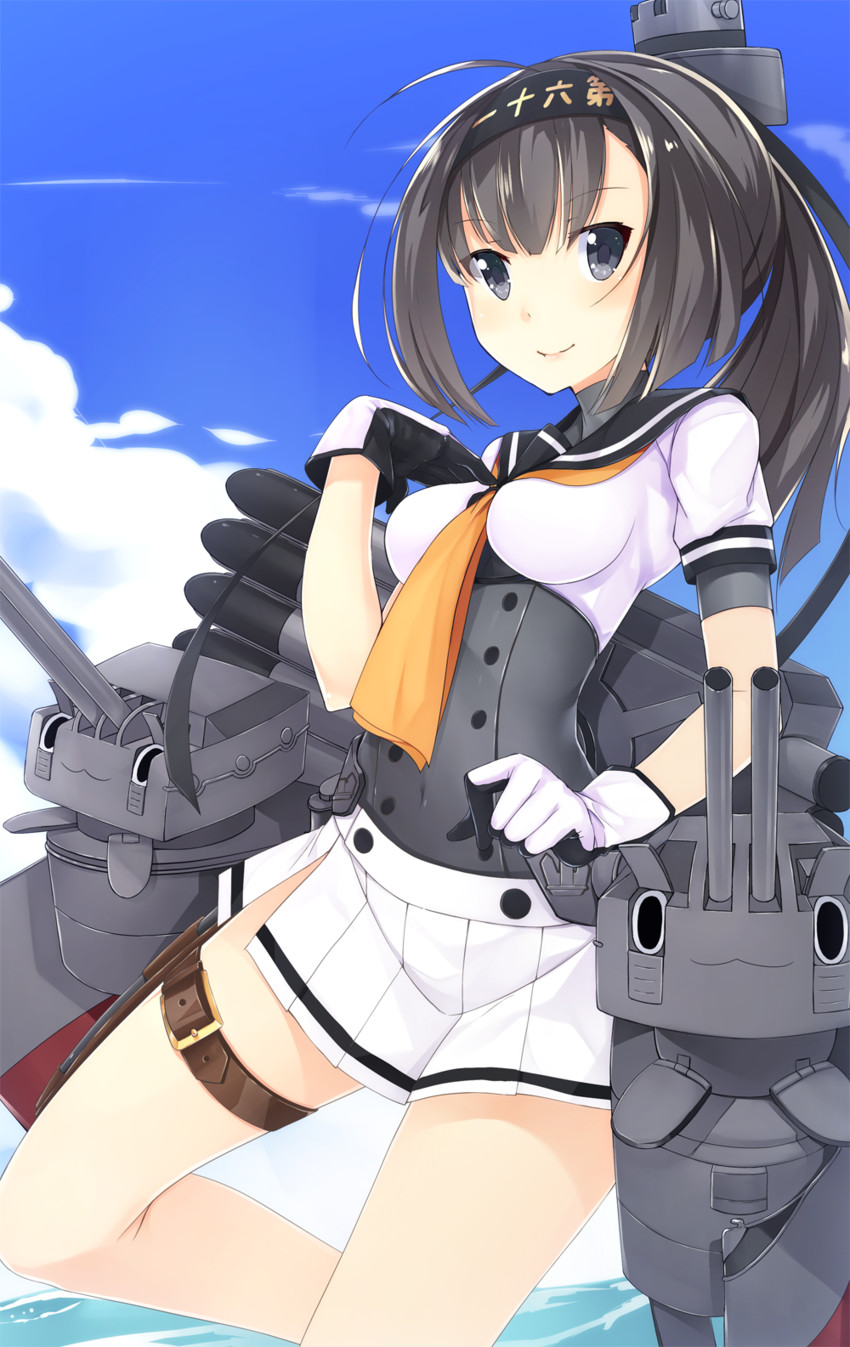 akizuki and chou-10cm-hou-chan (kantai collection) drawn by toki/