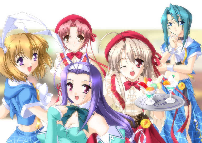 aizawa tomomi, takai sayaka, iwakura natsuki, kamizuka yuki, and shima noriko (pia carrot and 1 more) drawn by akino_shin