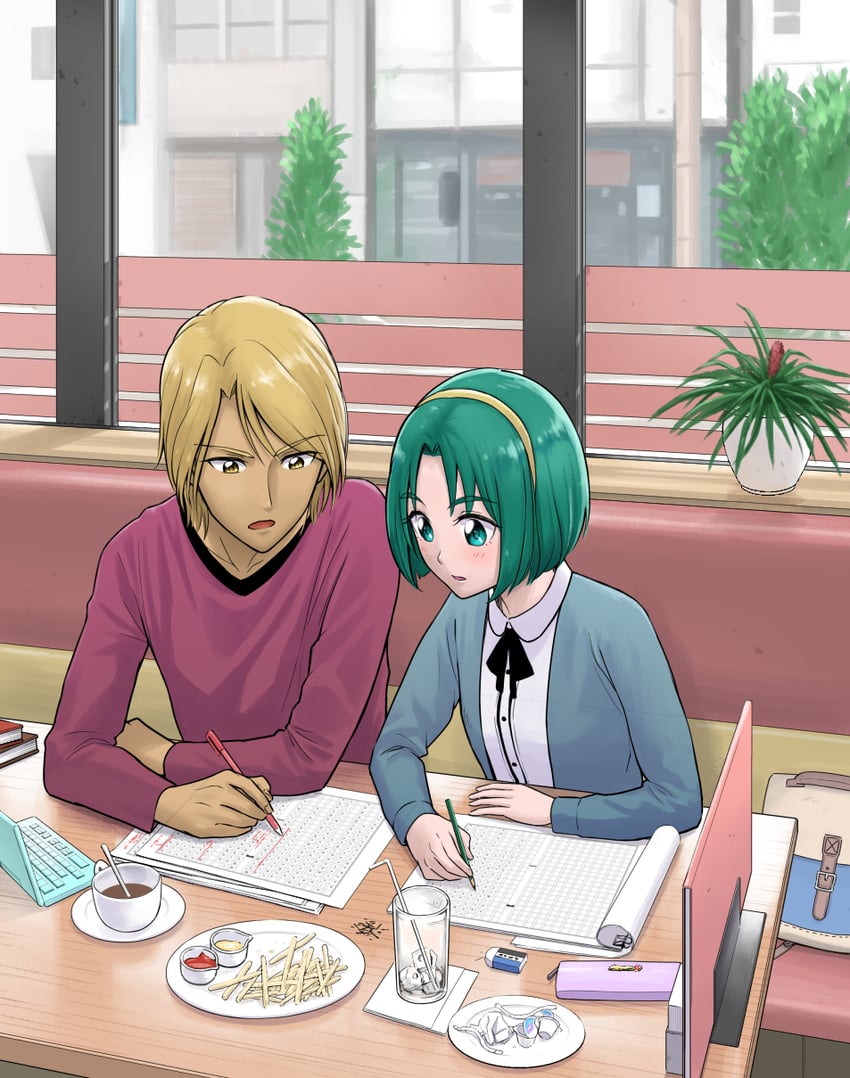 akimoto komachi, nuts, and natsu (precure and 1 more) drawn by itou_shin'ichi