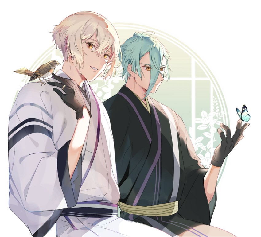 higekiri and hizamaru (touken ranbu) drawn by kuroemon