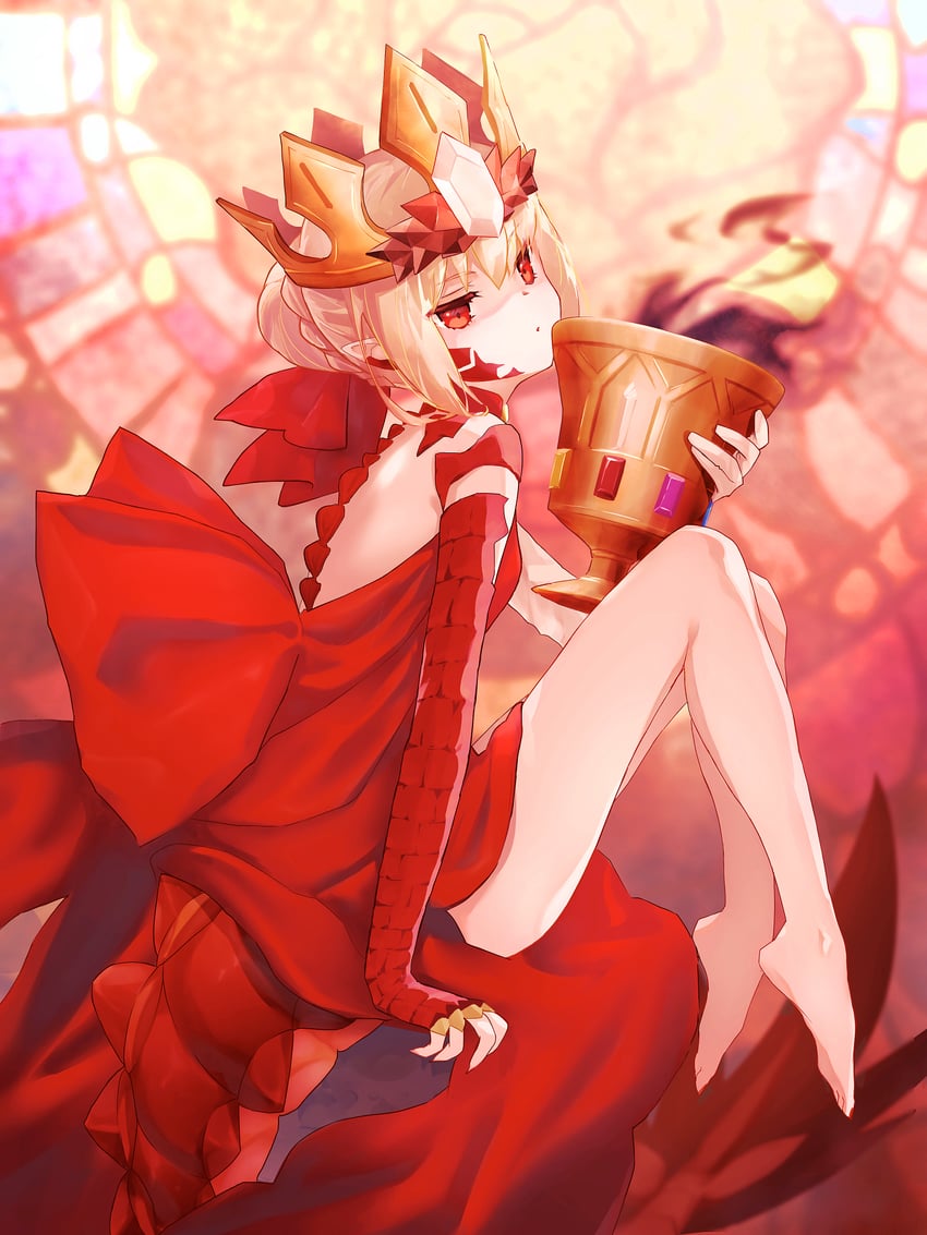 nero claudius and queen draco (fate and 1 more) drawn by aopix_001