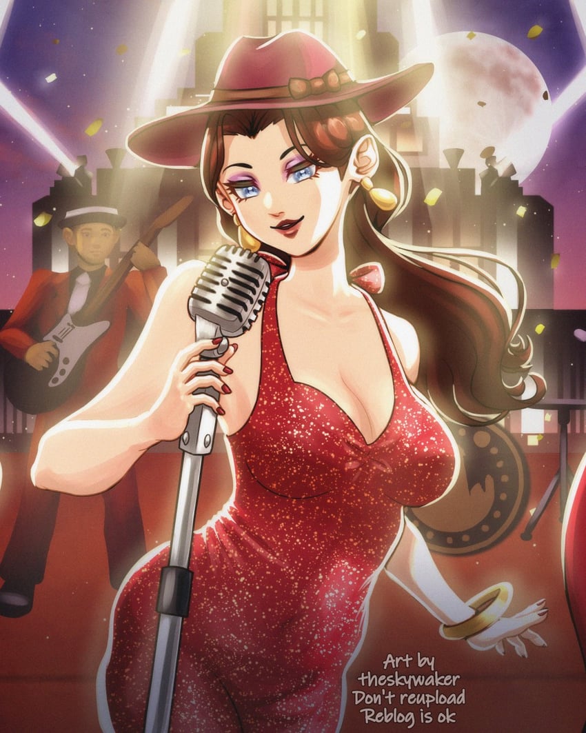 pauline (mario and 1 more) drawn by theskywaker
