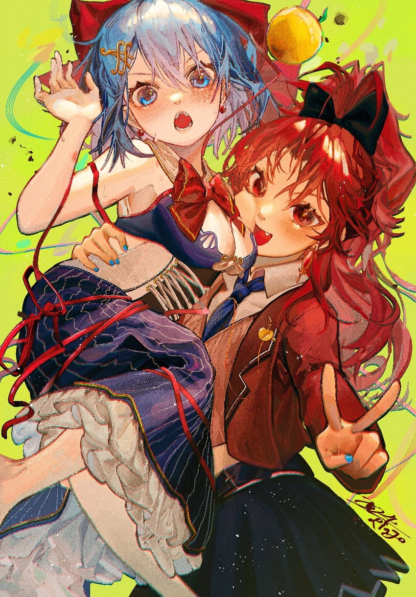miki sayaka and sakura kyoko (mahou shoujo madoka magica) drawn by coumibuzzbuzz