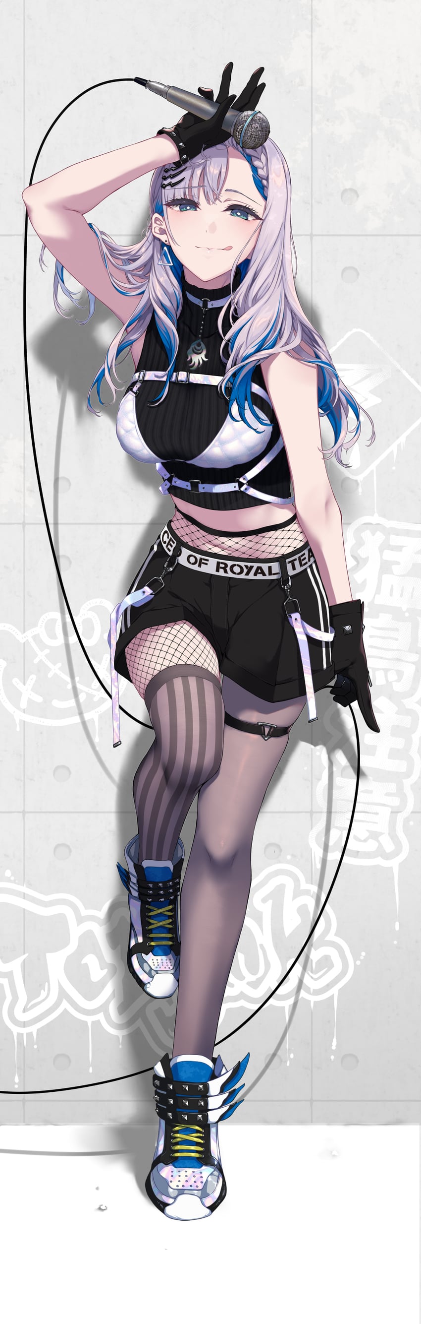 pavolia reine (hololive and 1 more) drawn by pochi_(pochi-goya)