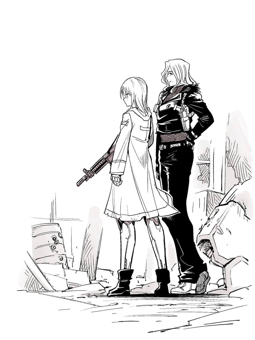 blau and queenie (mechanical buddy universe) drawn by kato_takuji