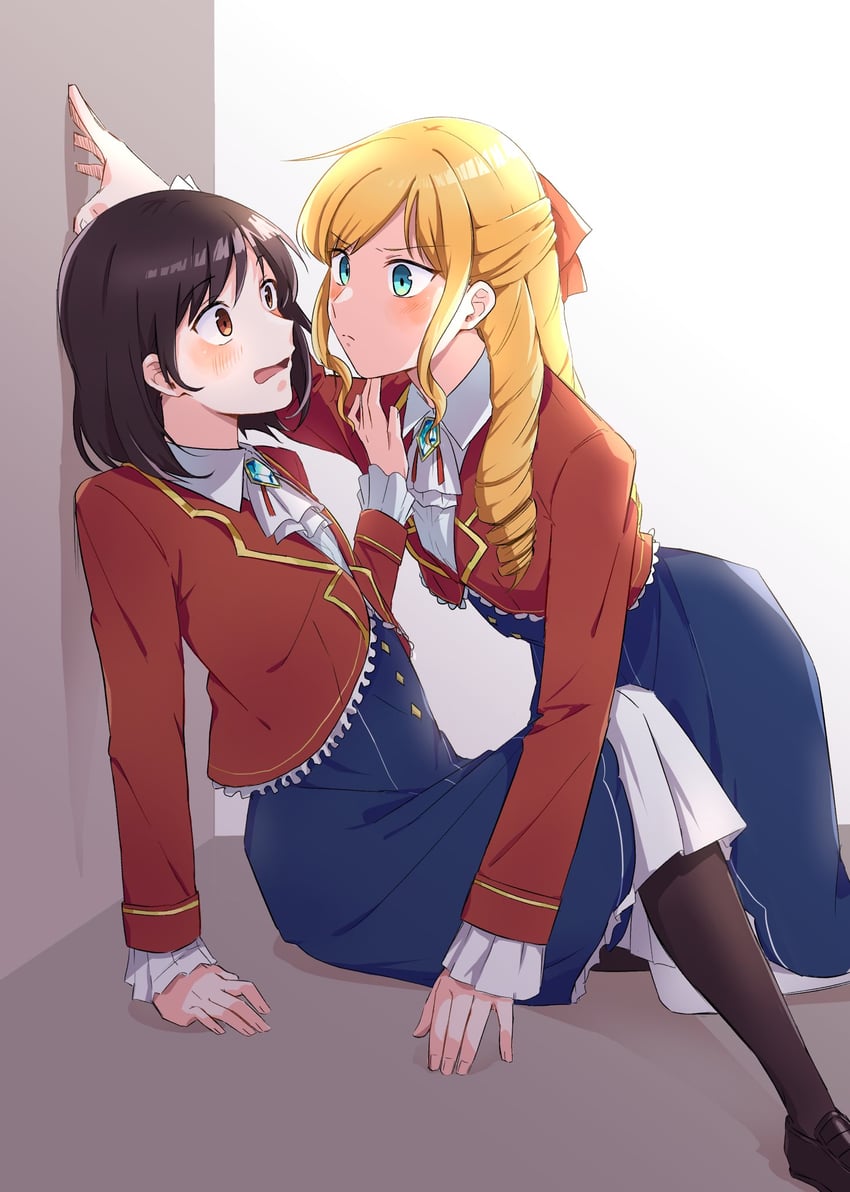 claire francois and rae taylor (watashi no oshi wa akuyaku reijou) drawn by kikorinolily