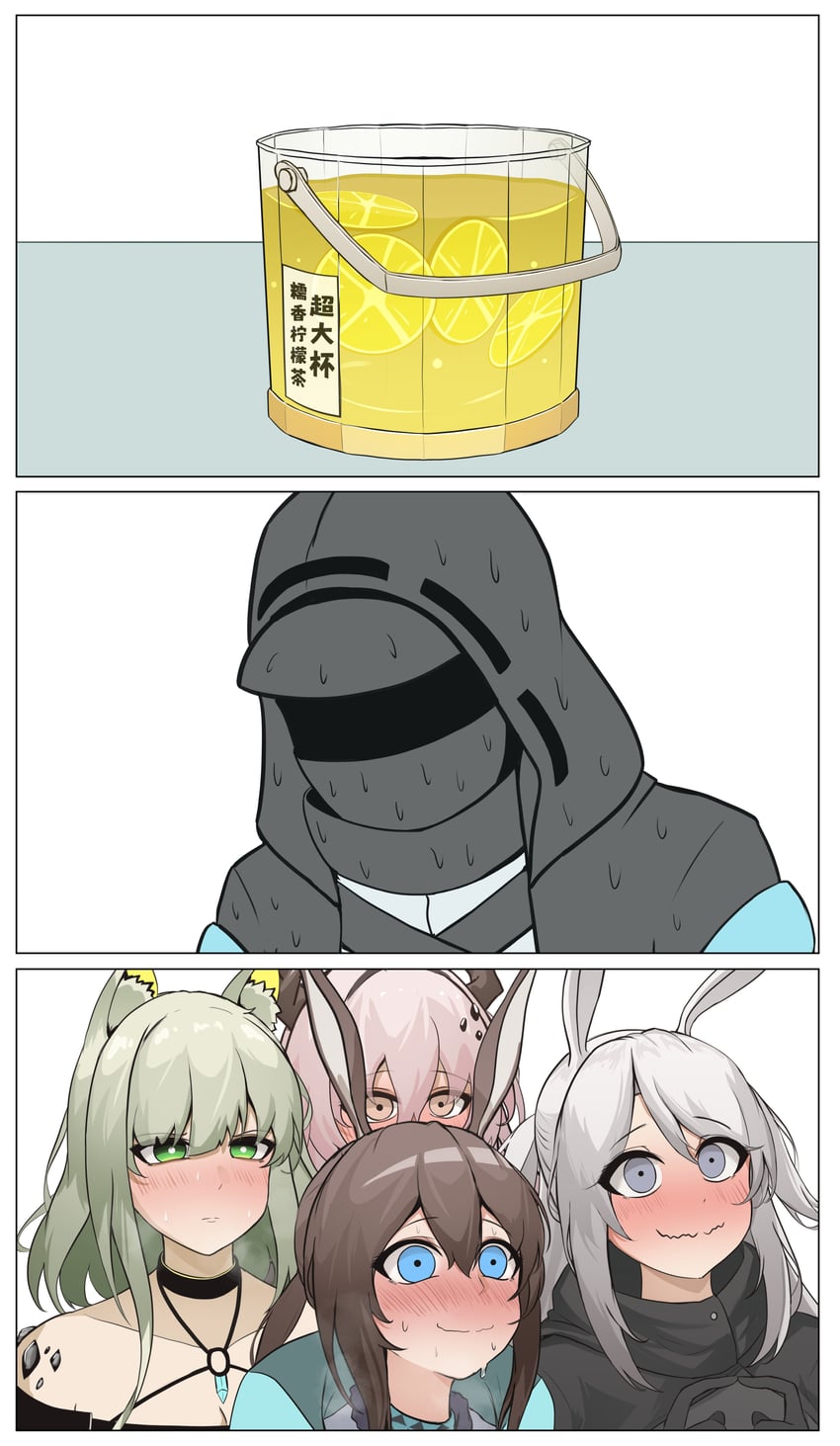 doctor, amiya, kal'tsit, theresa, and savage (arknights and 1 more) drawn by zhuoyan_de_saber