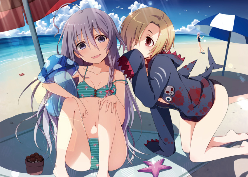 shirasaka koume and hoshi syoko (idolmaster and 1 more) drawn by natsumekinoko
