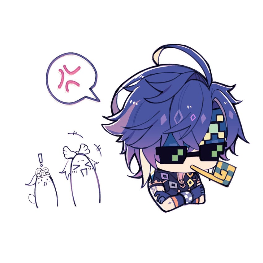 mualani, kinich, kachina, and ajaw (genshin impact) drawn by candy_0229
