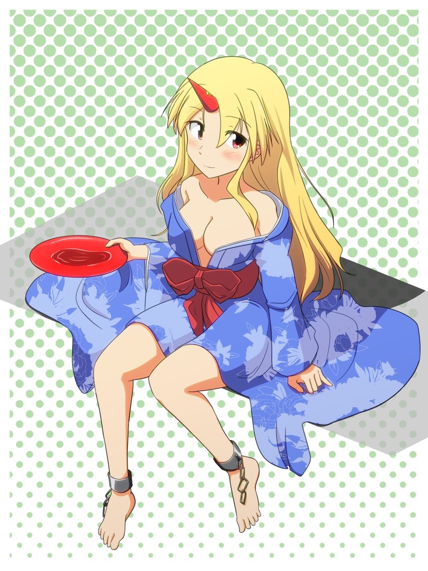 hoshiguma yuugi (touhou) drawn by cato_(monocatienus)