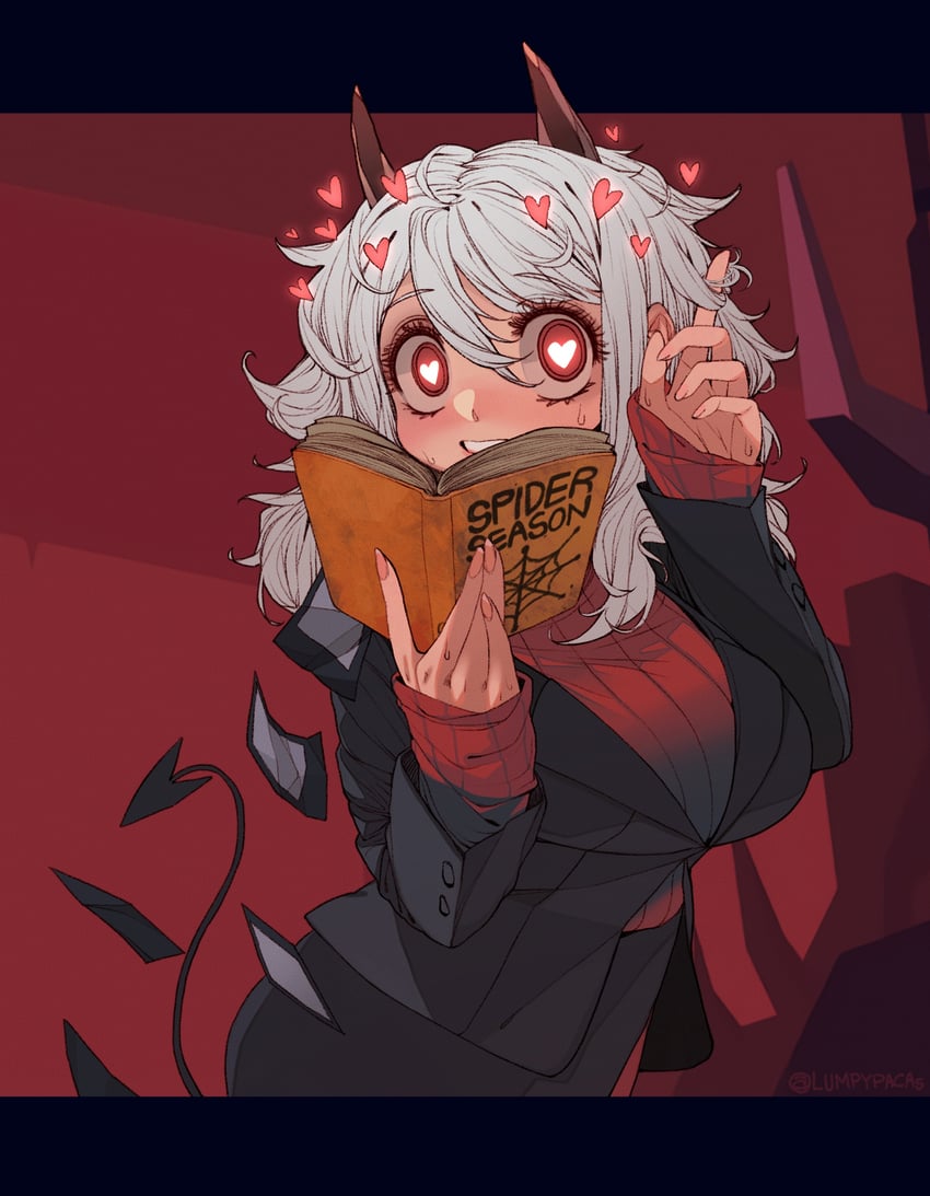 modeus (helltaker) drawn by lumpypacas