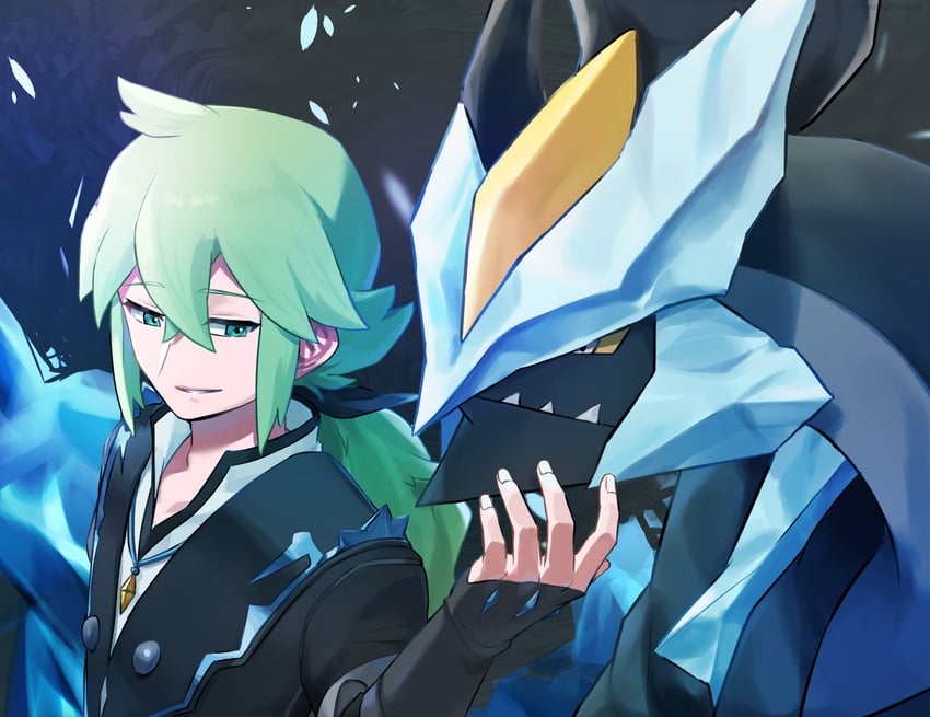 n, kyurem, and black kyurem (pokemon and 1 more) drawn by tarazumo_(daizunattou014)