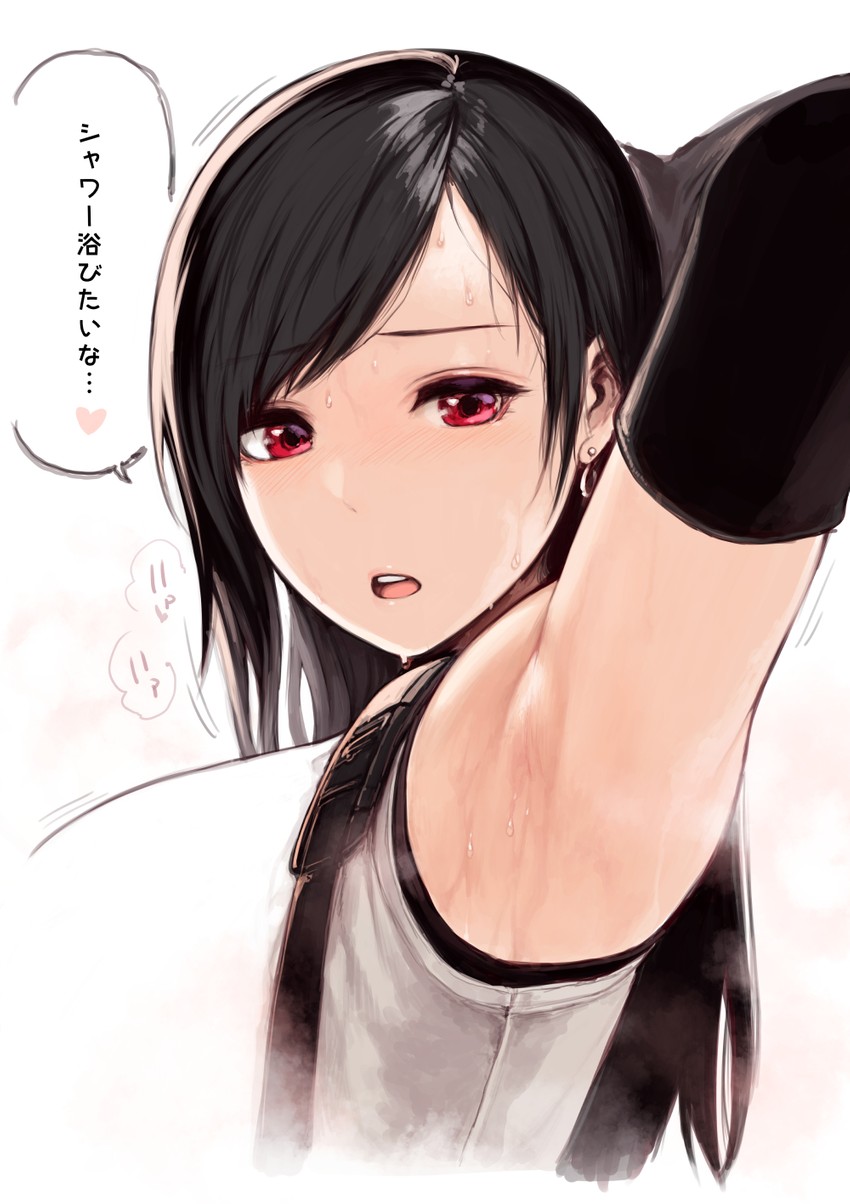 tifa lockhart (final fantasy and 2 more) drawn by sunaba_suzume