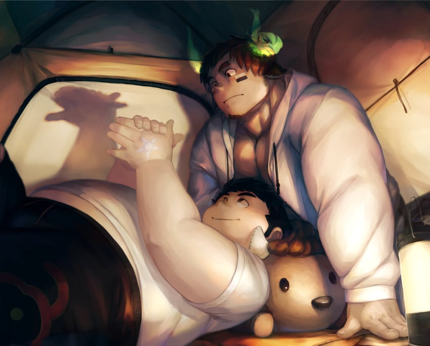 wakan tanka and protagonist 5 (tokyo afterschool summoners) drawn by nion_(n_ionion)