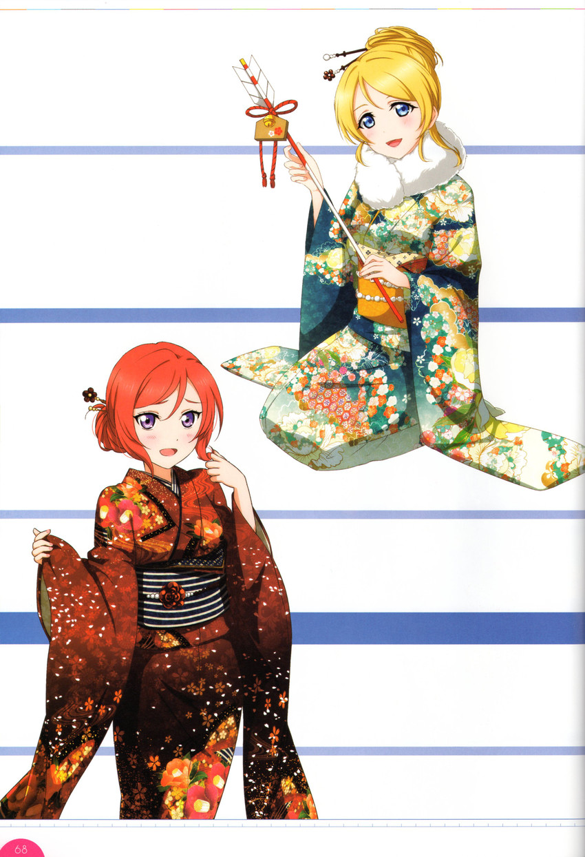 nishikino maki and ayase eli (love live! and 2 more)