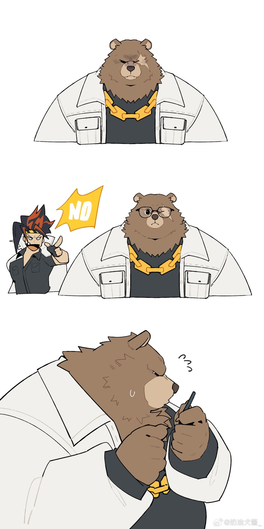 ben bigger and anton ivanov (zenless zone zero) drawn by quanjiang