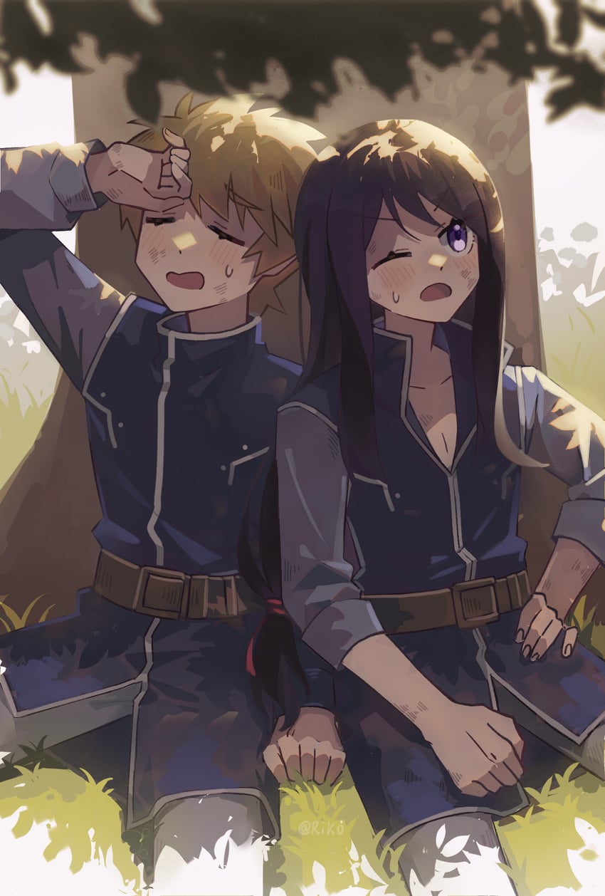 yuri lowell and flynn scifo (tales of and 1 more) drawn by riko_shinkai