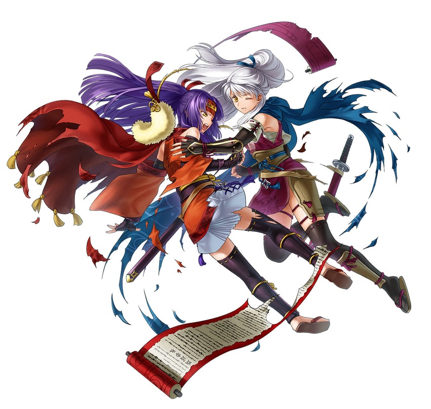 micaiah and sanaki kirsch altina (fire emblem and 2 more) drawn by kita_senri